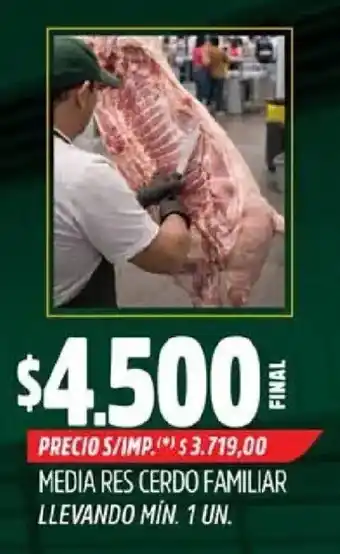 Media res cerdo familiar
