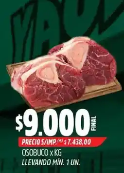 Supermercados Yaguar Osobuco oferta