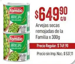 El Nene De la Familia arvejas secas remojadas oferta