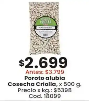 Cosecha Criolla poroto alubia