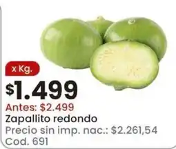 Coto Zapallito redondo oferta