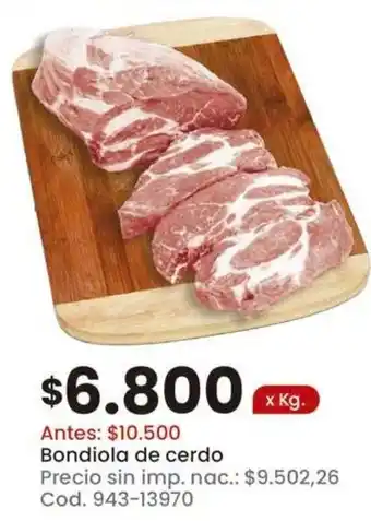 Bondiola de cerdo