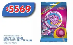 Supermercados Yaguar Georgalos chupetin flynn paff tutti frutti oferta