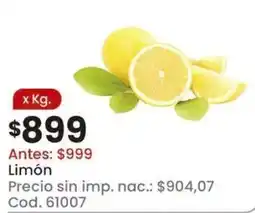 Coto Limón oferta