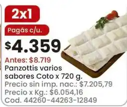 Coto Panzottis varios sabores Coto oferta