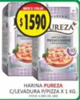 Supermercados Becerra Pureza harina p/pizza oferta