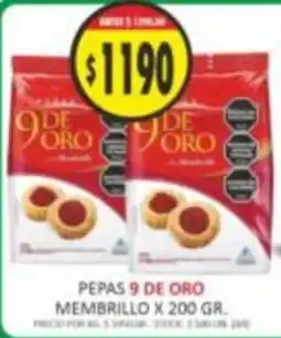 Supermercados Becerra Pepas 9 de oro membrillo oferta