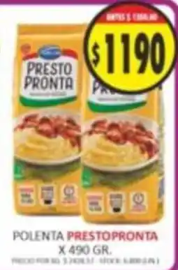 Supermercados Becerra Prestopronta polenta oferta