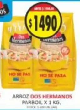 Supermercados Becerra Dos hermanos arroz parboil oferta