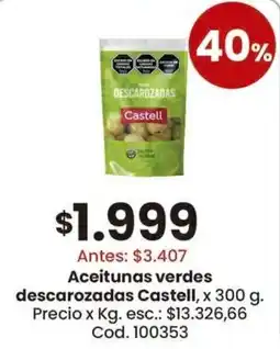 Coto Castell aceitunas verdes descarozadas oferta