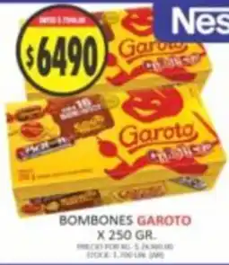 Supermercados Becerra Garoto bombones oferta