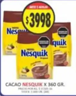 Supermercados Becerra Nesquik cacao oferta