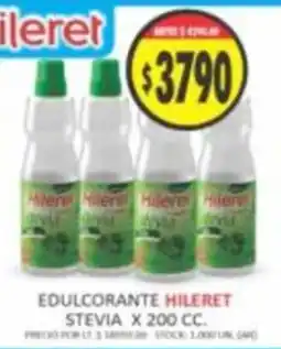Supermercados Becerra Hileret edulcorante stevia oferta