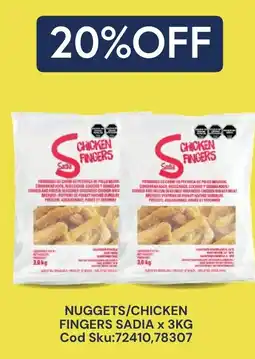 Supermercados Yaguar Sadia nuggets/chicken fingers oferta
