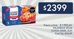 Supermercados Yaguar Good mark milanesas de soja oferta