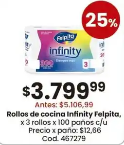 Coto Felpita rollos de cocina infinity oferta
