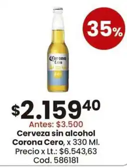 Coto Corona Cero cerveza sin alcohol oferta