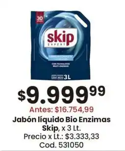 Coto Skip jabón líquido bio enzimas oferta