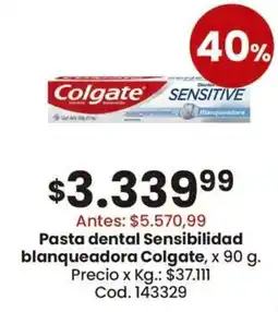 Coto Colgate pasta dental sensibilidad blanqueadora oferta