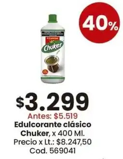 Coto Chuker edulcorante clásico oferta