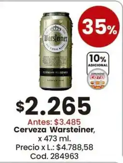 Coto Warsteiner cerveza oferta