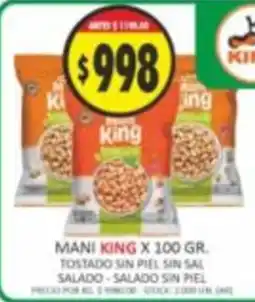 Supermercados Becerra Mani king oferta