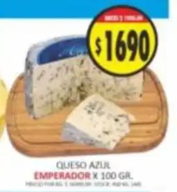 Supermercados Becerra Emperador queso azul oferta