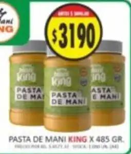 Supermercados Becerra Mani king pasta de mani oferta