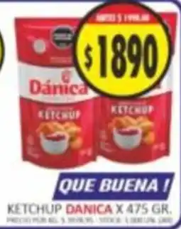 Supermercados Becerra Danica ketchup oferta