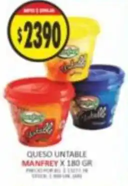 Supermercados Becerra Manfrey queso untable oferta