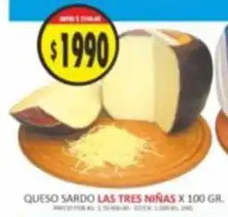 Supermercados Becerra Las tres niñas queso sardo oferta