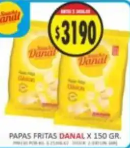 Supermercados Becerra Danal papas fritas oferta