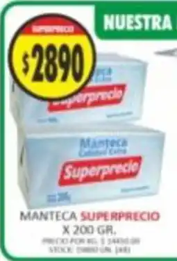 Supermercados Becerra Superprecio manteca oferta