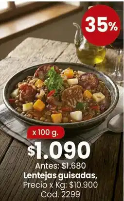 Coto Lentejas guisadas oferta