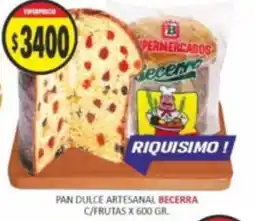 Supermercados Becerra Becerra pan dulce artesanal oferta