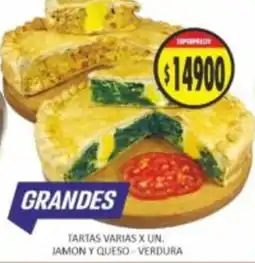 Supermercados Becerra Grandes tartas varias oferta
