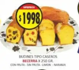 Supermercados Becerra Budines tipo caseros oferta