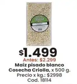 Coto Crisolla maíz pisado blanco oferta