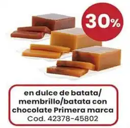 Coto Primer marca dulce de batata/membrillo/batata con chocolate oferta