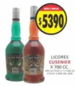 Supermercados Becerra Licores Cusenier oferta