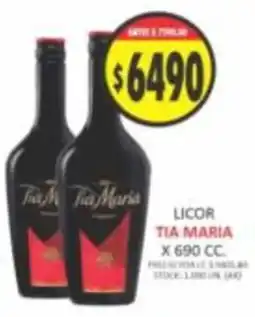Supermercados Becerra Tia maria licor oferta