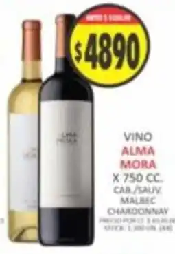 Supermercados Becerra Alma mora vino oferta