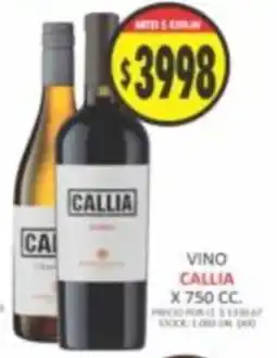 Supermercados Becerra Callia vino oferta
