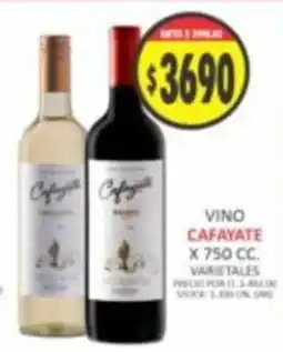 Supermercados Becerra Cafayate vino oferta
