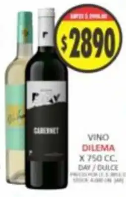 Supermercados Becerra Dilema vino cabernet oferta