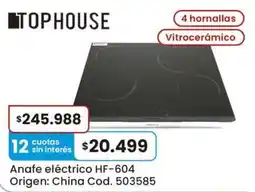 Coto Tophouse anafe electrico oferta