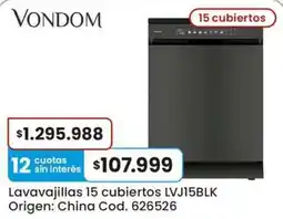 Coto Vondom lavavajillas 15 cubiertos oferta