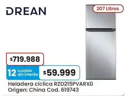 Coto Drean heladera cíclica oferta