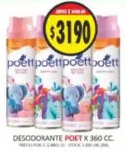 Supermercados Becerra Poett desodorante oferta