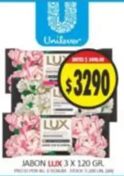 Supermercados Becerra Lux jabon oferta